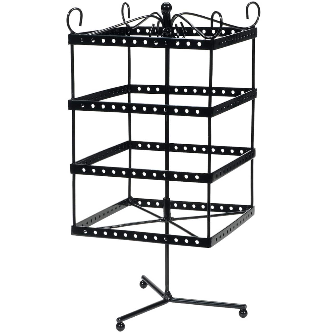 Support rotatif pour boucles d'oreilles en métal noir de Bead Landing